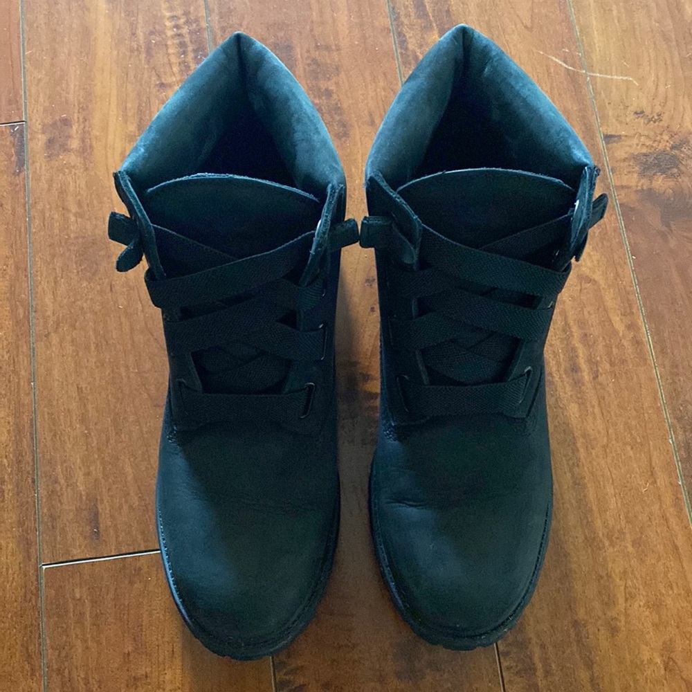 ** Timberland Premium Waterproof Convenience Boots Black Nubuck Women’s 9 - Picture 1 of 8